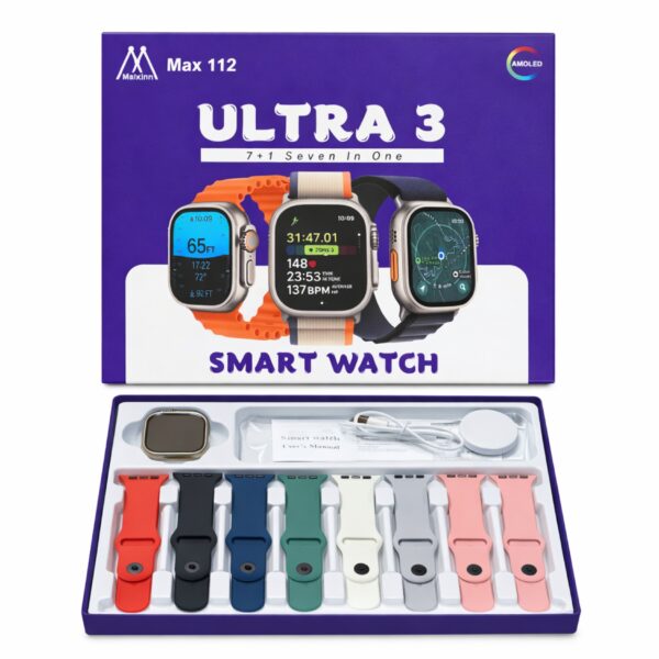 Ultra 3 Max 112 7-in-1 Smart Watch