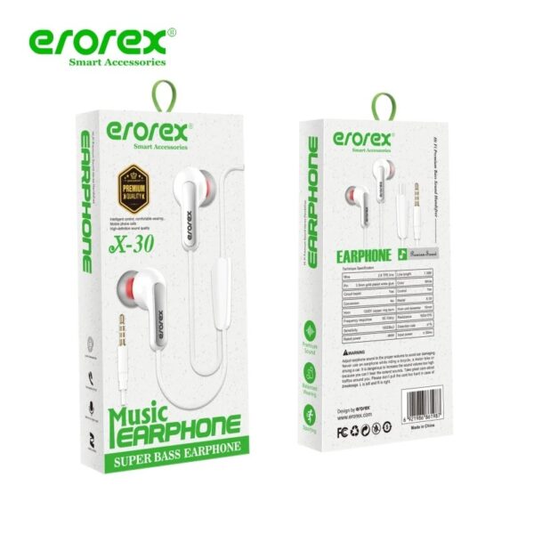 Erorex X30 Hi-Fi Stereo 3.5MM Handsfree